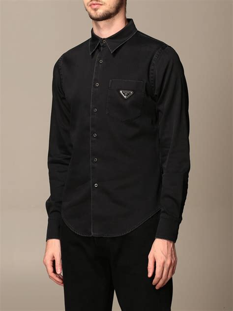 prada sale shirt|prada black shirt long sleeve.